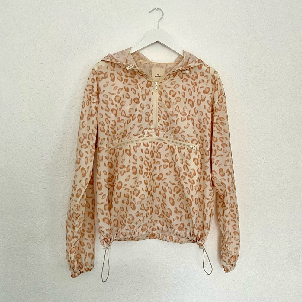 Thread & Supply Cheetah Print Windbreaker Jacket